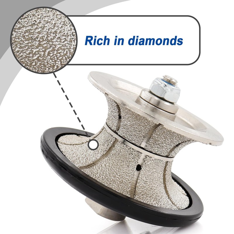 BSRTTOOL V30 Diamond Router Bits Hand Profile Wheel Profiler Vacuum