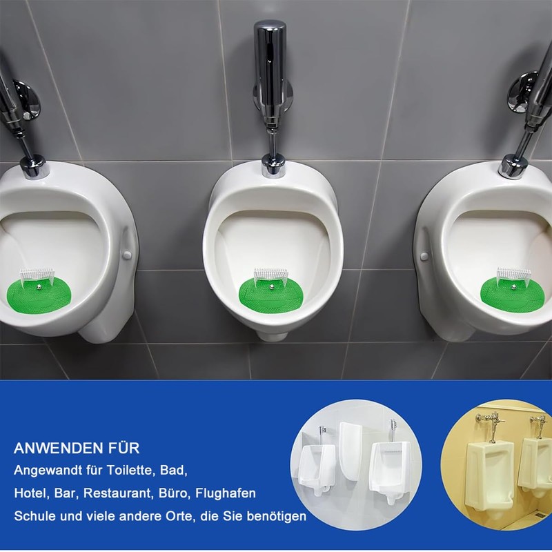 CUEMOON Pack of 6 Urinal Sieves with Fragrance, Splash Guard