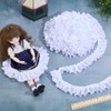 WADORN 22 Yard Satin Ruffle Trim Fabric Trims 1.6 Inch