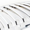 Chrome Badgeless Vertical Style Front Upper Bumper Grille Compatible with