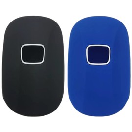 REPROTECTING Silicone Rubber Key Fob Cover Compatible with (5 Buttons) 2022-2025 Honda Accord Civic HR-V CR-V Pilot Sport SI EX EX-L Touring (Black Blue)