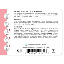 DEEP STEEP Hydrating Volume Argan Oil Conditioner, 17 FZ