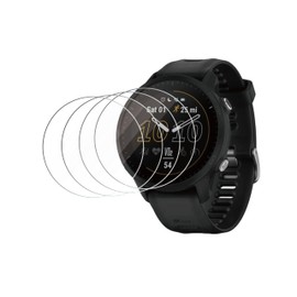 4 Pack Screen Protector for Garmin Forerunner 955/955 Solar Smartwatch, 9H Hardness Anti-Scratch Tempered Glass Screen Cover Bubble-Free