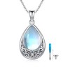 CRWENG Tear Drop Urn Necklace for Ashes 925 Sterling Silver