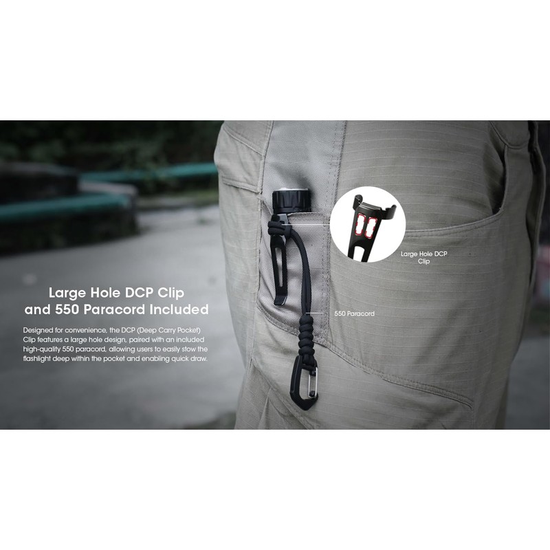 Nitecore EDC33 4000 Lumen LED USB-C Rechargeable Tactical Flashlight, Battery,