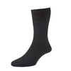 HJ Hall SOFTOP EXTRA EXTRA WIDE TOP Sock COTTON 11-13Black