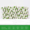 Wooden Retractable Fence Expanding Fence Hedge With Artificial Flower Leaves