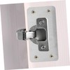 WOONEKY DIY Cabinet Door Repair Kit 8pcs Door Reinforcement Plate