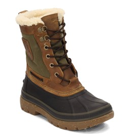 Sperry Mens Ice Bay Tall Boot Boots, Brown/Olive, 9.5