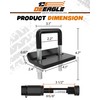 DEEAGLE Anti Rattle Hitch Pin Kit, Include 2”Hitch Tightener, 5/8”Dia