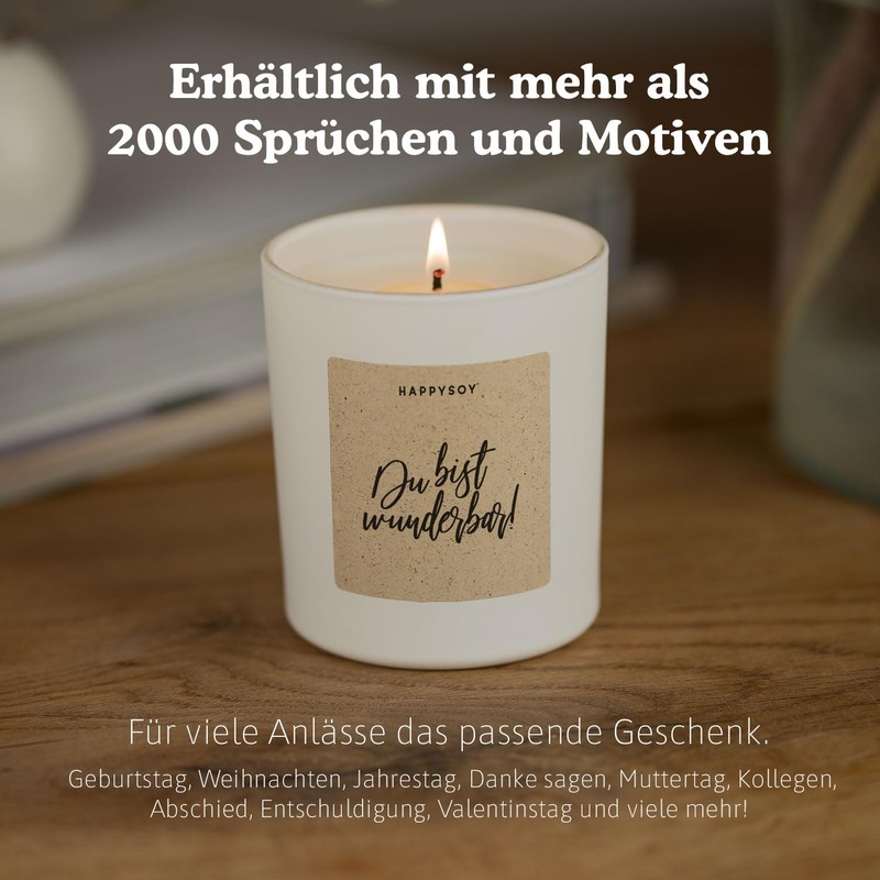 Geschenk Lieblingsmensch - Duftkerze mit Spruch - Danke sagen Geschenke