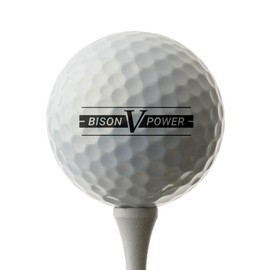 Trust Bison V Power Golf Balls for Ambitious Golfers Extreme Width, Precise Control, Soft Strike Feel & Maximum Control, 12 Balls Pearl White (for Swing Speeds Under 169 km/h)