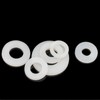 MACHSWON 50pcs White Nylon Flat Gaskets M18 ID 32mm OD