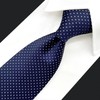 Shlax&Wing Extra Long Size Dots Blue Navy Mens Neckties Ties