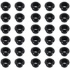 Leliafleury 30 Pcs Snap Rubber Grommet Black Rubber Hole Plugs