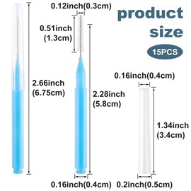 CustomyLife 15pcs Shower Head Cleaner Picks, 0.12inch Small Gaps Hole Anti Clogging Showerhead Cleaner Tool Blue Shower Nozzle Cleaning Brush Nozzle for Household Bathroom Crevices