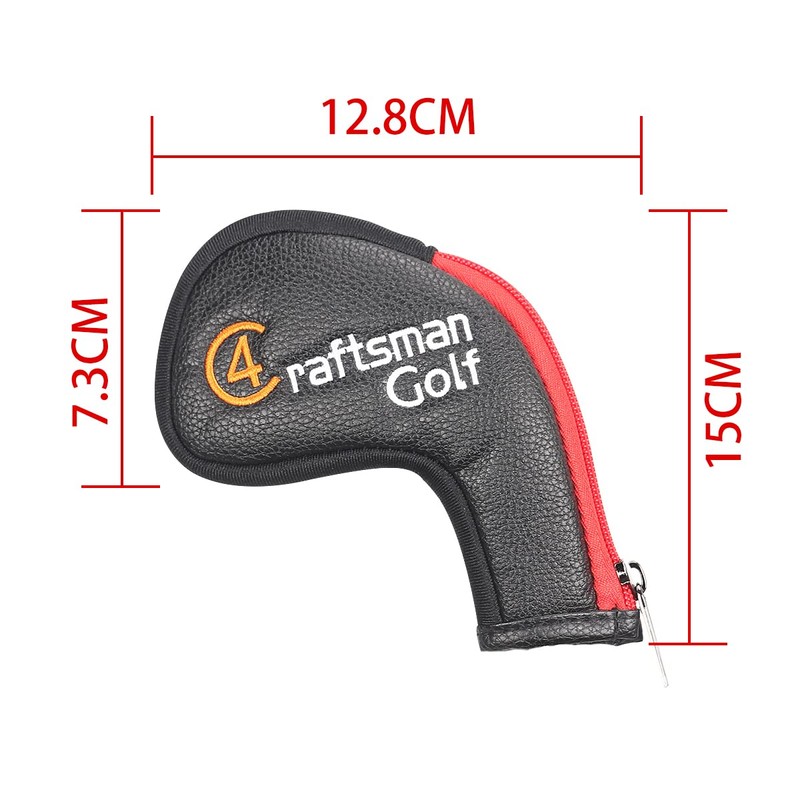 CRAFTSMAN Golf Iron Cover Wedge Cover Zipper Closure Long Neck