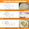 Kitchen Sieve Set of 3 Fine Mesh Sieves 8/12/16 cm