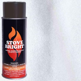 Stove Bright High Temp Paint - Silver - 8131 | Heat Resistant Spray for Wood Stove BBQ Grill Fireplace Engine | Satin Finish | Rust Resistant Metal Coating | Withstands 1200°F | Primer Friendly