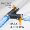 POWERTEC 70294-P4 2-1/2" Integrated Blast Gate Clog Resistant, Anti Gap