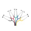 Flat head stethoscope in various colours, Nickel-free aluminium-plastic combination, ultra-light