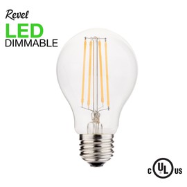 Revel LED 6W Dimmable Light Bulb (60W Replacement), Warm White 2700K 806LM