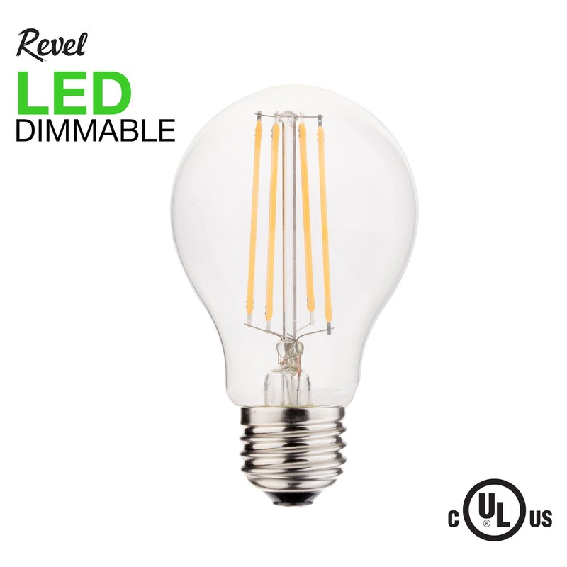 Revel LED 6W Dimmable Light Bulb (60W Replacement), Warm White