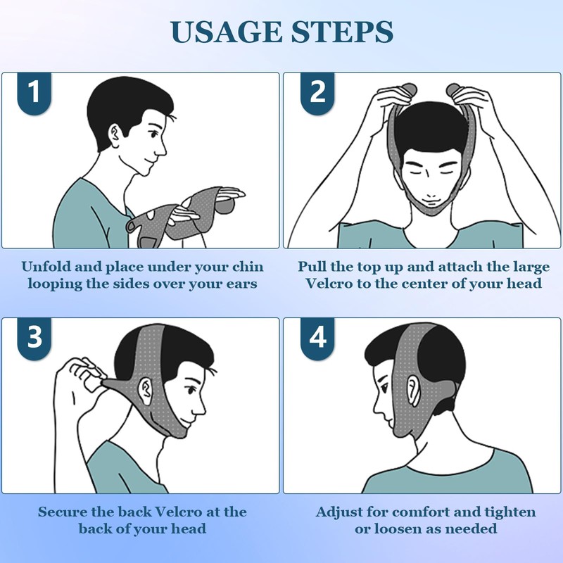 Chin Strap for Sleeping, Anti Snoring Devices, Stop Snoring Solution,