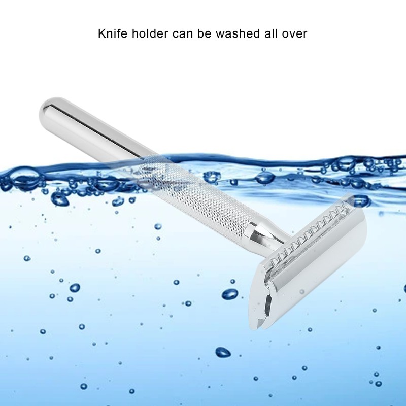 Long Handle Safety Razor Zinc Alloy Safety Razor Reusable Manual