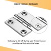 DIALESHU Heavy Duty Marine Boat Hatch Hinges 316 Stainless Steel,