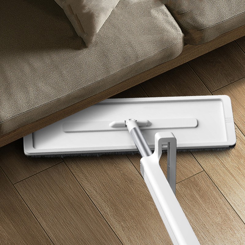 Microfiber Flat Mop Hand Wash Free Long Handle Large Flat