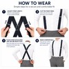 Heavy Duty Suspenders for Men – Adjustable 2-Inch Elastic X-Back