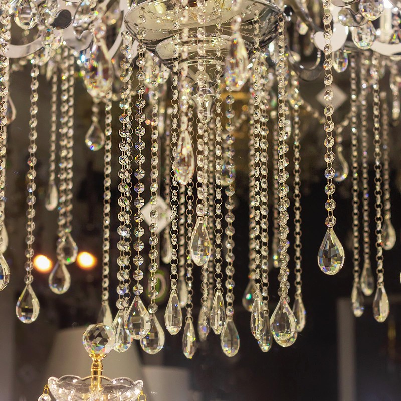 PATIKIL Teardrop Crystal Chandelier, 6 Pack 160mm Length Prisms Part