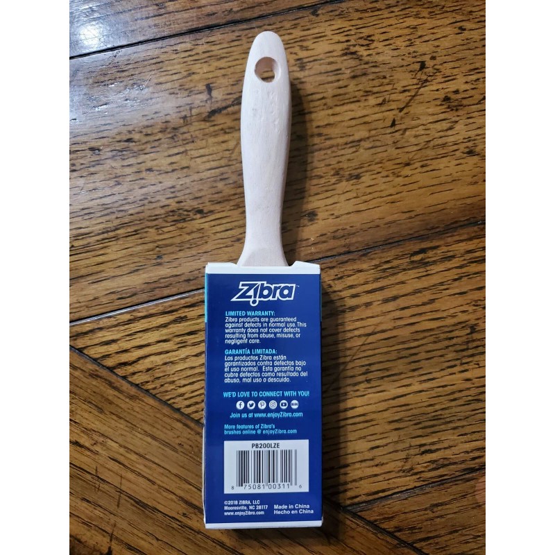 Zibra PB200LZE 2-inch Chiseled Wedge Finishing Brush