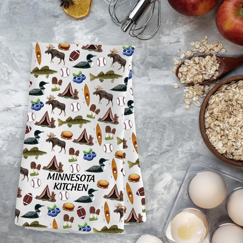 AATOP Minnesota Tea Towel, Minnesota Kitchen Accessories, Minnesota Souvenirs Mn