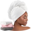 Umisleep 3 Pack Microfiber Hair Towel Wrap for Curly Hair,