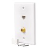 Audiovox TPH567R Coax Wall Plate, Cat5/6 - Quantity 1