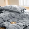 VM VOUGEMARKET Linen Duvet Cover Queen Monet Style Floral Duvet