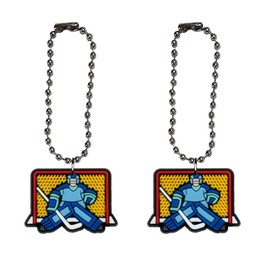 Hockey Goalie Badge Reel ID Holder Accent Chain Badge Clip Yazzle Dazzle Set of 2 Nurse Doctor