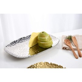 Pampa Bay Millennium Titanium-Plated Porcelain 11-inch Platter, Silver