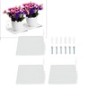 3PCS Clear Acrylic Display Rack Wall Mounted Floating Shelf for