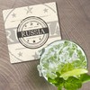 Unbranded Russia Grunge 4'' X 4'' Square Wooden Coaster