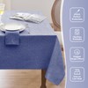 Softalker Linen Textured Rectangle Tablecloth,Waterproof Wipeable Farmhouse Burlap Table Cloth,