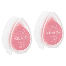 PATIKIL Craft Ink Pads for Stamps, Pack of 2 Washable Fingerprint Ink Stamp Pads, Colour DIY Rainbow for Rubber Stamps, Paper, Scrapbooking, Fabric, Wood, Dark Red