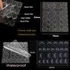 MOLILON 480pcs Nail Adhesive Tabs Transparent Waterproof Breathable Jelly Glue