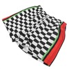 Summer Breathable Beach Shorts Men Black White Plaid Fashionable Casual