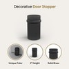 Mega Handles Floor Door Stopper, Black Stopper Quickly Installed Wall