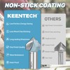 KEENTECH V Groove Router Bit 1/2" Shank, 90-Degree V Bit