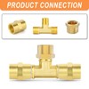 GASHER 1/4"NPT Brass Pipe Fitting Outer Hex Socket Pipe Plug,
