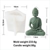 Xidmold - Molde de vela de Buda 3D para escultura,
